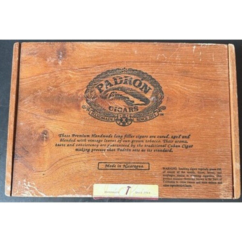 Vintage Padron Londres Wooden Cigar Box 9X7 CRAFTS ORGANIZER TABLE DECOR